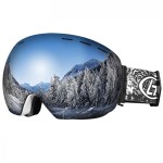 Ski / Snowboard and Other sports goggles, unisex, universal size, black frame - dark grey lens, NG99